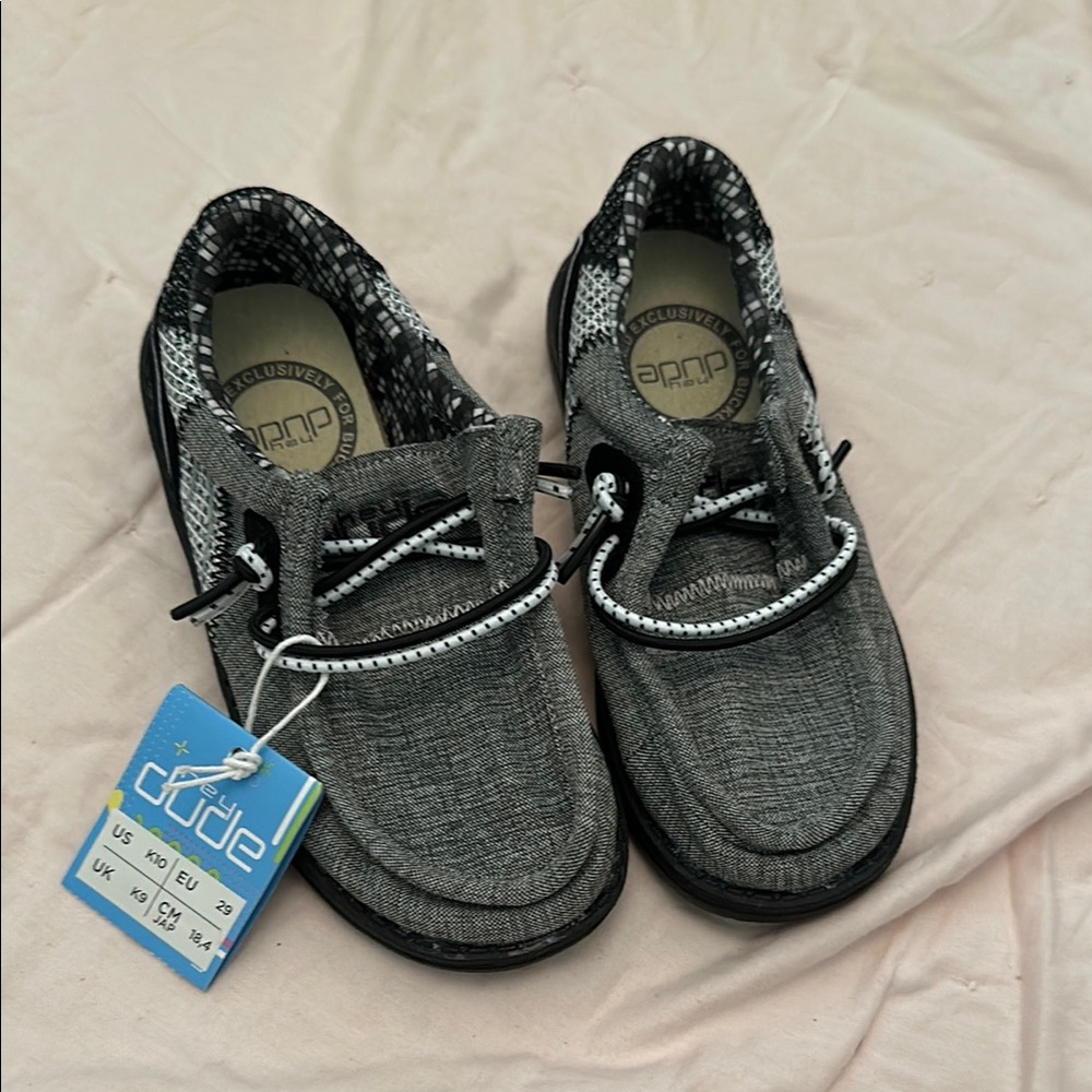 Hey Dude Gray Moccasins Casual Slip-On Shoes